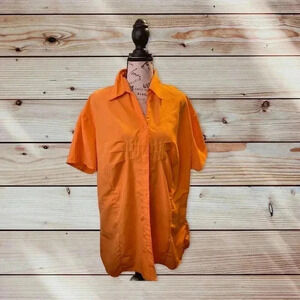 UNITI CASUALS SIZE 3 X ORANGE BUTTON DOWN SHIRT